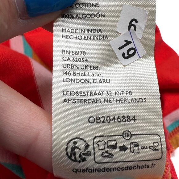 We The Free Free People Women's Multicolor Striped Oversized Tunic Polo Dress M - Picture 5 of 7